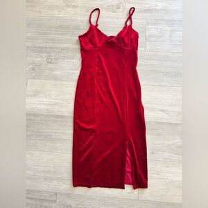 Forever 21 Red Velvet Dress